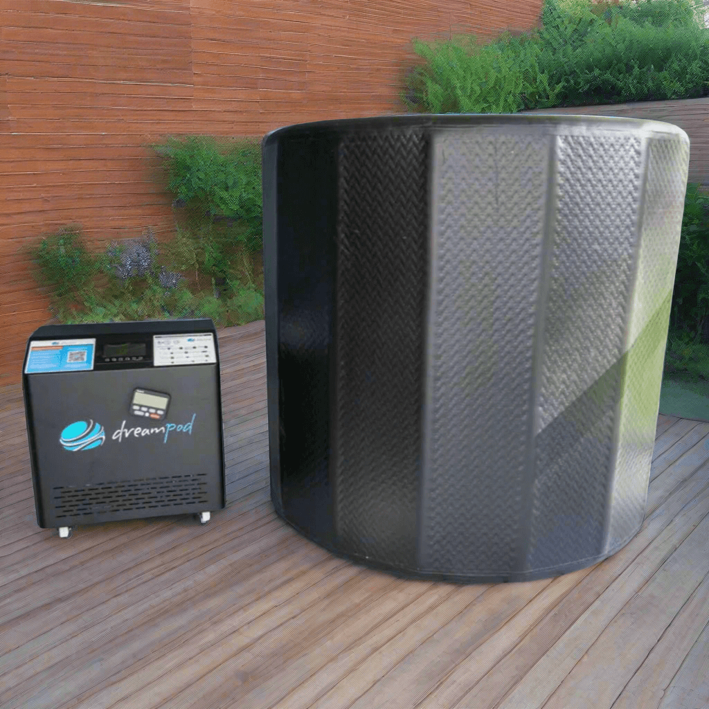 Dreampod Barrel Flex inflatable cold plunge tub