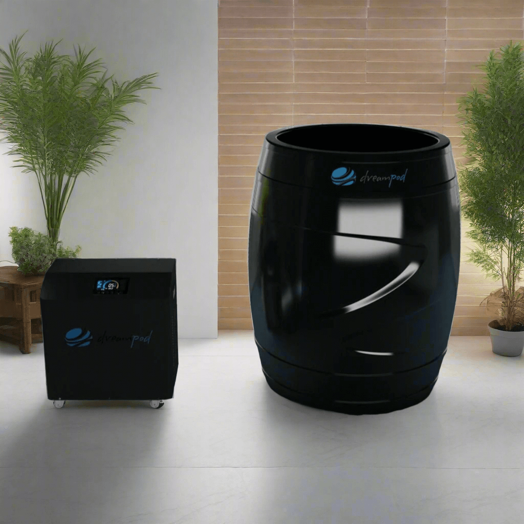 Dreampod Cold Plunge Barrel with Chiller – Compact, Insulated Ice Bath for Home Recovery