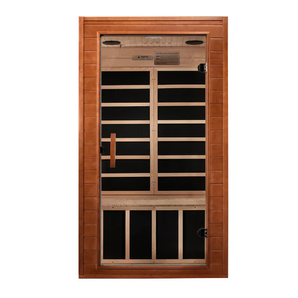 Golden Designs Dynamic Avila Elite 1–2 Person Ultra Low EMF FAR Infrared Sauna – Canadian Hemlock (DYN-6103-01 Elite)