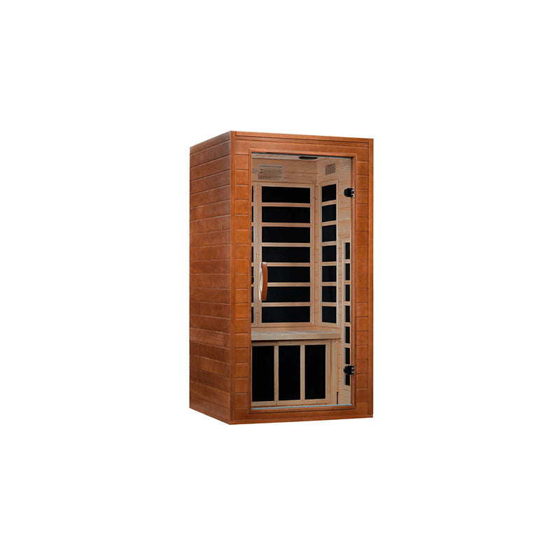 Golden Designs Dynamic Avila 1–2 Person Low EMF FAR Infrared Sauna – Canadian Hemlock (DYN-6103-01)