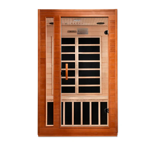 Golden Designs Dynamic Cardoba 2-Person Low EMF FAR Infrared Sauna – Canadian Hemlock (DYN-6203-01)