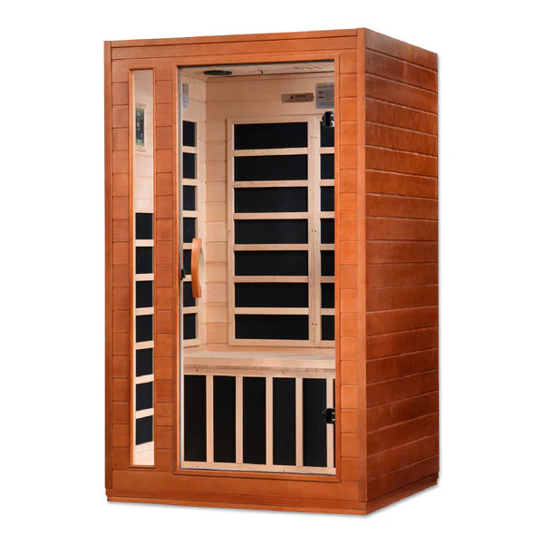 Golden Designs Dynamic Cardoba 2-Person Low EMF FAR Infrared Sauna – Canadian Hemlock (DYN-6203-01)