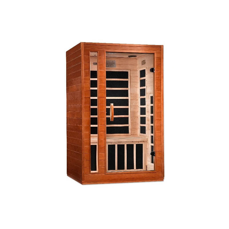 Golden Designs Dynamic Cardoba 2-Person Low EMF FAR Infrared Sauna – Canadian Hemlock (DYN-6203-01)