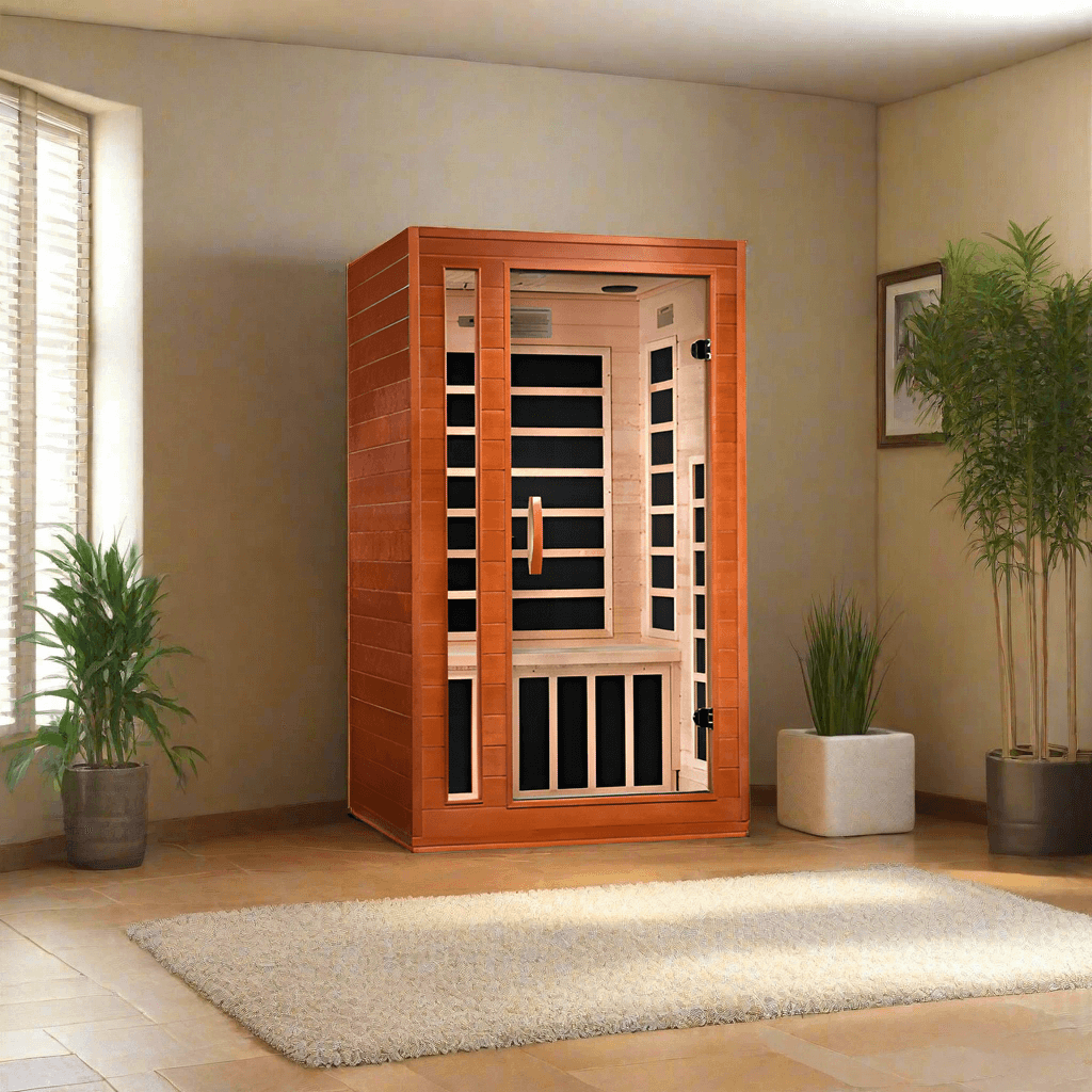 Golden Designs Dynamic Cardoba Elite 2-person ultra low EMF FAR infrared sauna