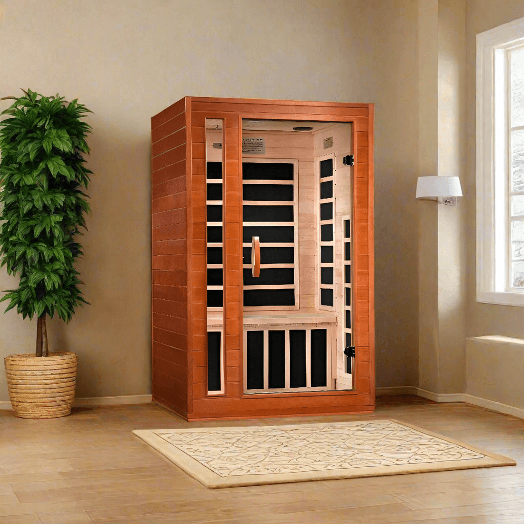 Golden Designs Dynamic Cardoba 2-Person Low EMF FAR Infrared Sauna – Canadian Hemlock (DYN-6203-01)