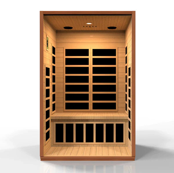 Golden Designs Dynamic Cardoba Elite 2-Person Ultra Low EMF FAR Infrared Sauna (DYN-6203-01 Elite)