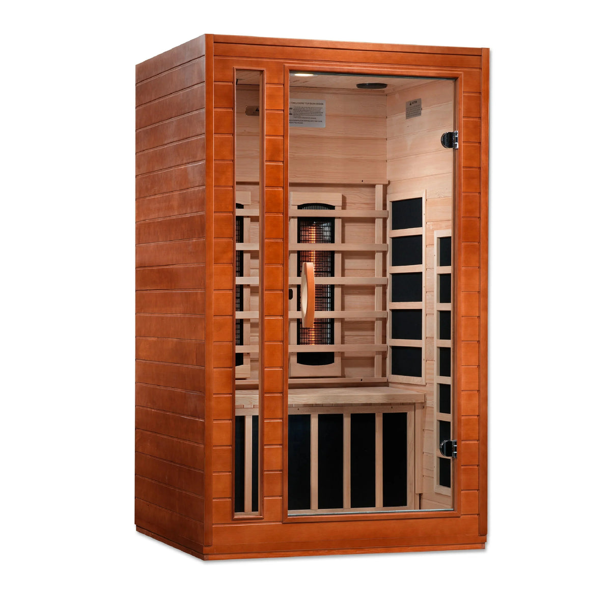 Golden Designs Dynamic Cardoba 2-Person Full Spectrum Infrared Sauna – Canadian Hemlock, Ultra Low EMF (DYN-6203-02 FS)
