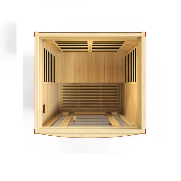 Golden Designs Dynamic San Marino Elite 2-Person Ultra Low EMF Far Infrared Sauna (DYN-6206-01)