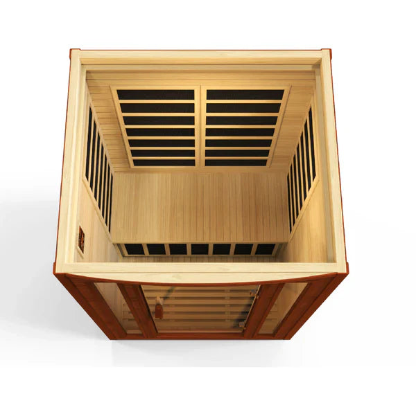 Golden Designs Dynamic San Marino Elite 2-Person Ultra Low EMF Far Infrared Sauna (DYN-6206-01)