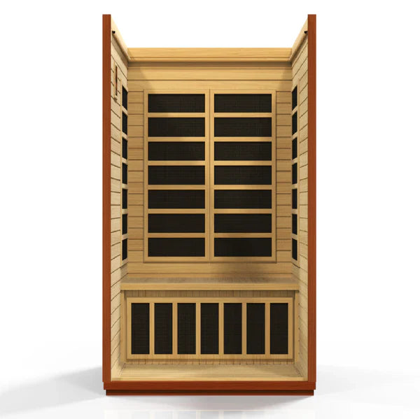 Golden Designs Dynamic San Marino Elite 2-Person Ultra Low EMF Far Infrared Sauna (DYN-6206-01)