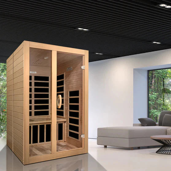Golden Designs Dynamic Santiago 2-Person Low EMF FAR Infrared Sauna (DYN-6209-01)