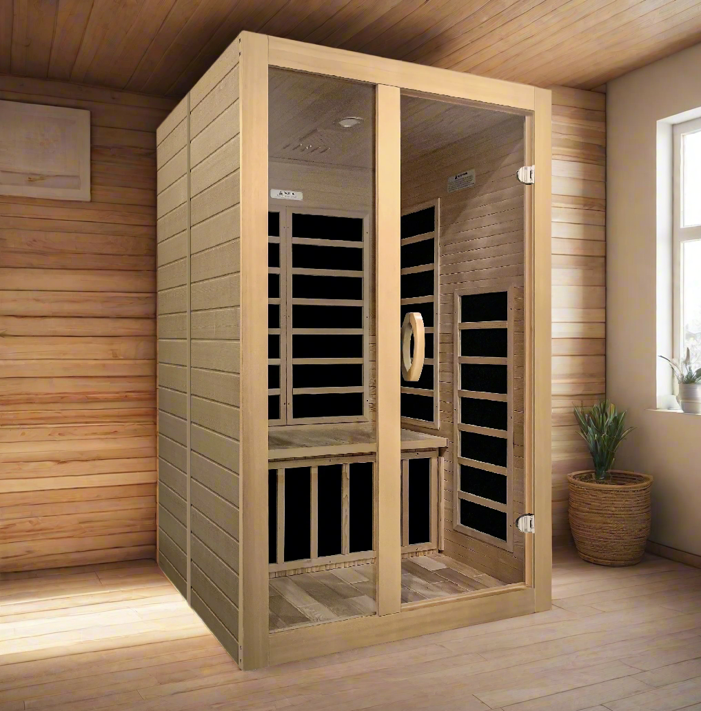 Golden Designs Dynamic Santiago 2-Person Low EMF FAR Infrared Sauna (DYN-6209-01)