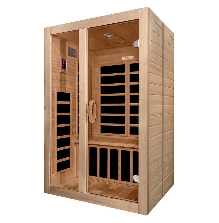 Golden Designs Dynamic Santiago 2-Person Low EMF FAR Infrared Sauna (DYN-6209-01)