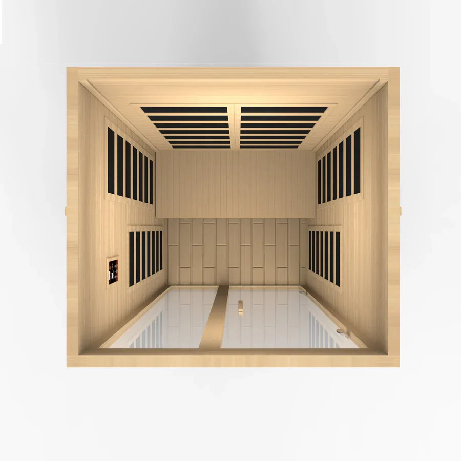 Golden Designs Dynamic Santiago 2-Person Low EMF FAR Infrared Sauna (DYN-6209-01)