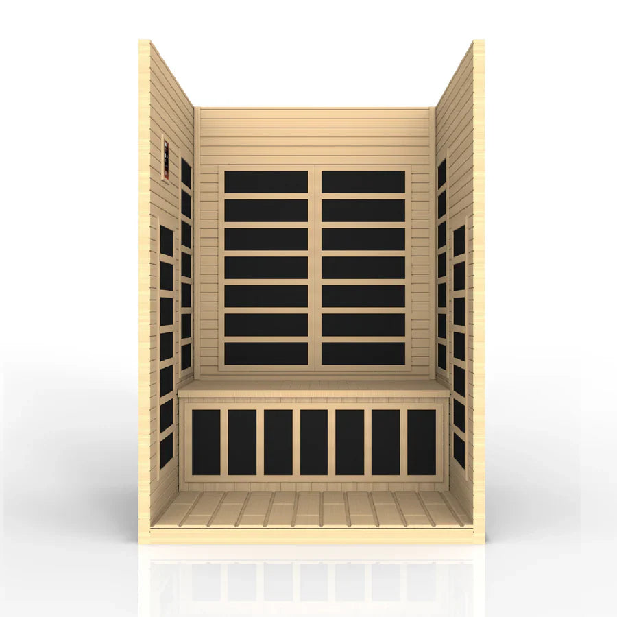 Golden Designs Dynamic Santiago 2-Person Low EMF FAR Infrared Sauna (DYN-6209-01)