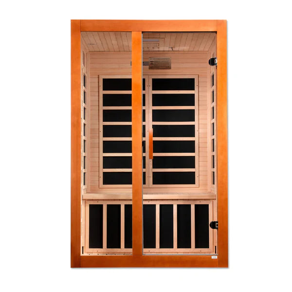 Golden Designs Dynamic Santiago Elite 2-Person Ultra Low EMF FAR Infrared Sauna (DYN-6209-02)