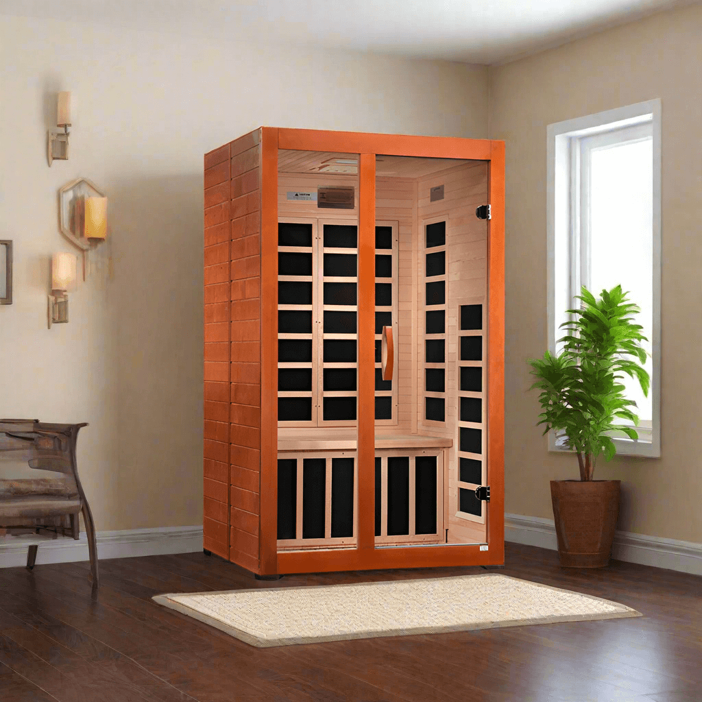 Golden Designs Dynamic Santiago Elite 2-Person Ultra Low EMF FAR Infrared Sauna (DYN-6209-02)