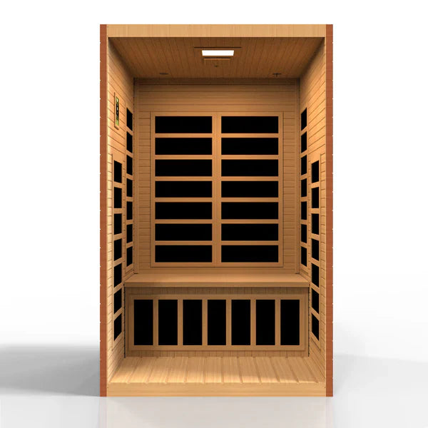 Golden Designs Dynamic Santiago Elite 2-Person Ultra Low EMF FAR Infrared Sauna (DYN-6209-02)