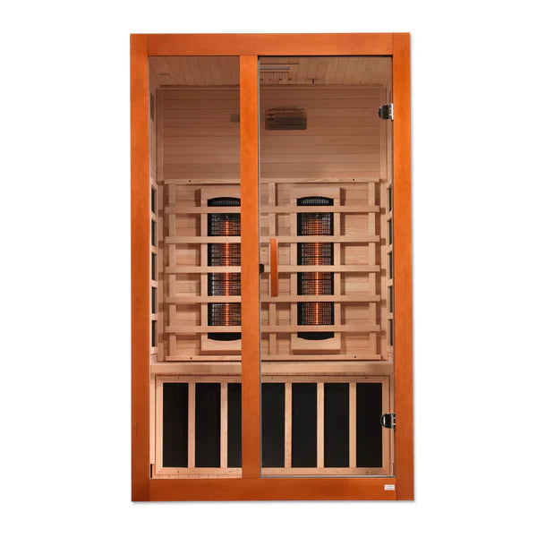 Golden DesignsDynamic Santiago 2-Person Full Spectrum Infrared Sauna – Canadian Hemlock (DYN-6209-03 FS)