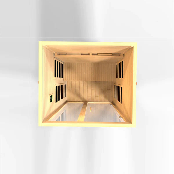 Golden DesignsDynamic Santiago 2-Person Full Spectrum Infrared Sauna – Canadian Hemlock (DYN-6209-03 FS)