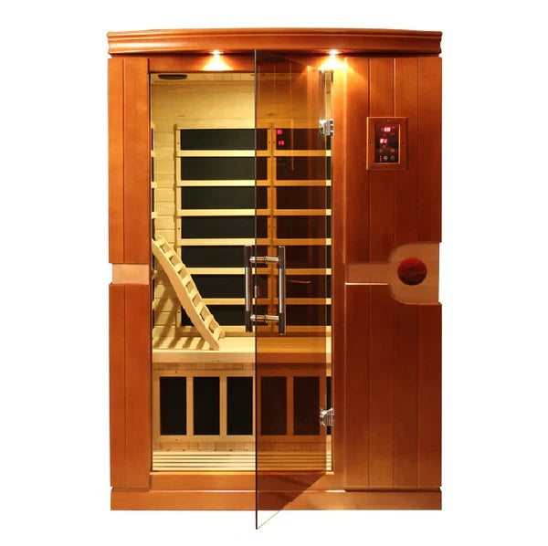 Golden Designs Dynamic Venice 2-Person Low EMF FAR Infrared Sauna – Canadian Hemlock (DYN-6210-01)