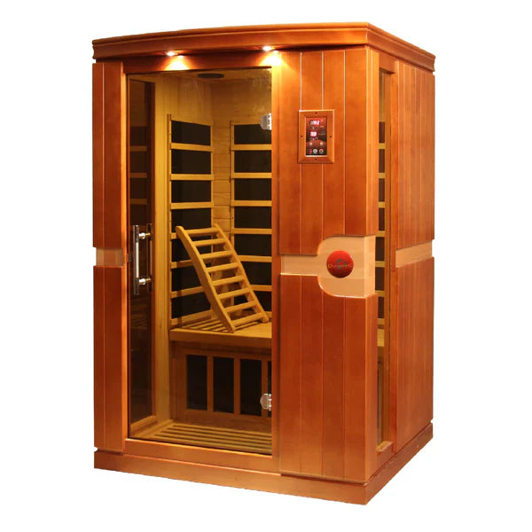 Golden Designs Dynamic Venice 2-Person Low EMF FAR Infrared Sauna – Canadian Hemlock (DYN-6210-01)