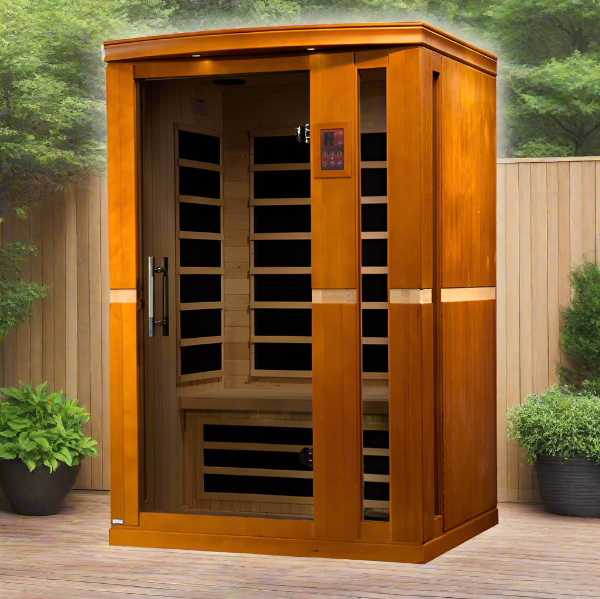 Golden Designs Dynamic Vittoria 2-Person Low EMF FAR Infrared Sauna – DYN-6220-01