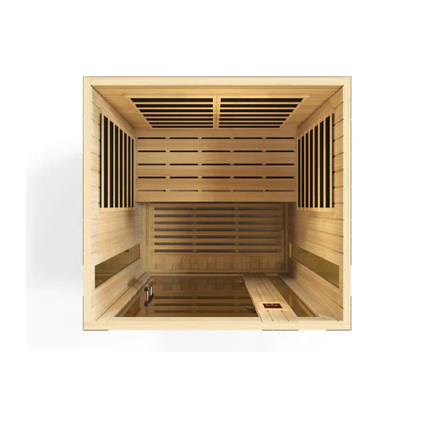 Golden Designs Dynamic Vittoria 2-Person Low EMF FAR Infrared Sauna – DYN-6220-01