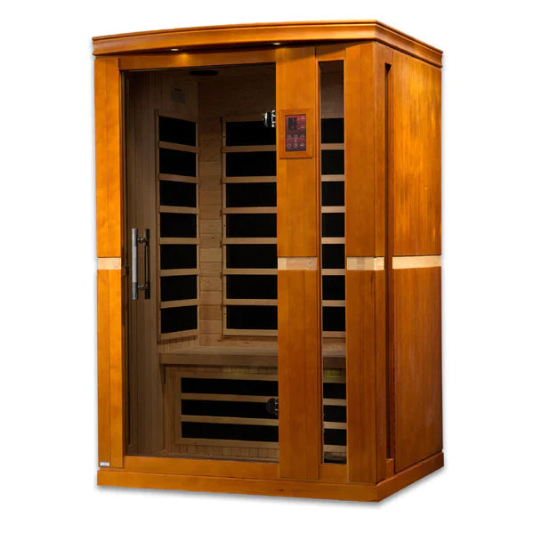 Golden Designs Dynamic Vittoria 2-Person Low EMF FAR Infrared Sauna – DYN-6220-01