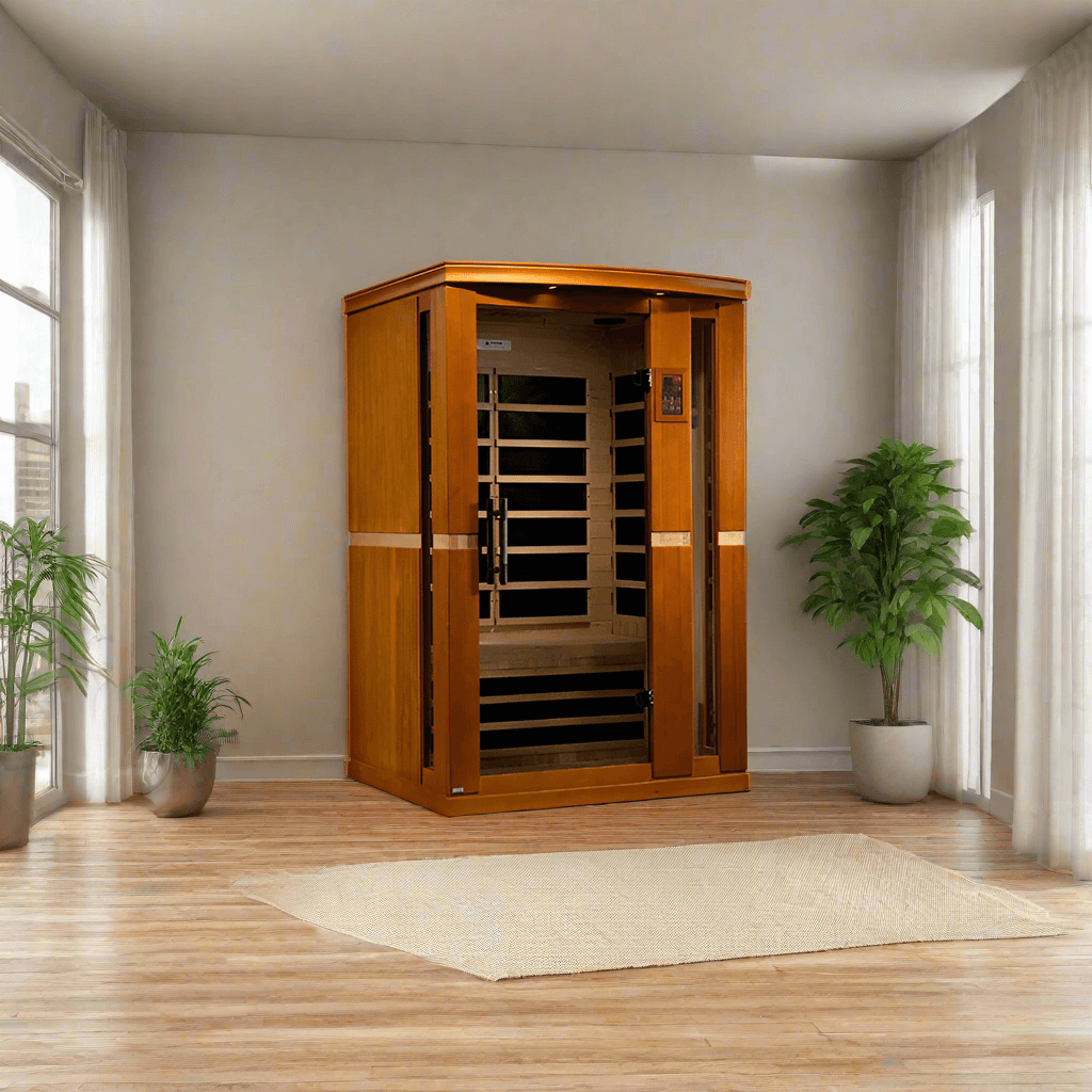 Golden Designs Dynamic Vittoria 2-Person Low EMF FAR Infrared Sauna – DYN-6220-01