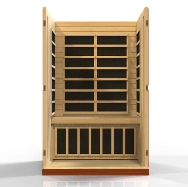 Golden Designs Dynamic Vittoria 2-Person Low EMF FAR Infrared Sauna – DYN-6220-01
