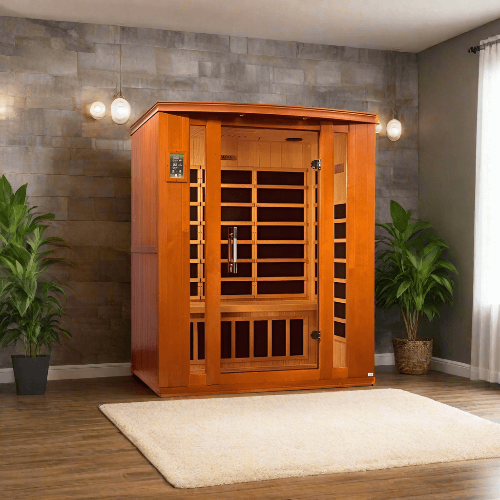 Golden Designs Dynamic Bellagio 3-Person Low EMF FAR Infrared Sauna (DYN-6306-02)