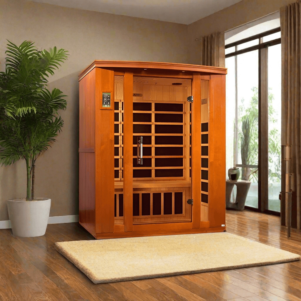 Golden Designs Dynamic Bellagio 3-Person Low EMF FAR Infrared Sauna (DYN-6306-02)