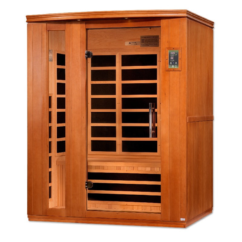 Golden Designs Dynamic “Lugano Elite” 3-Person Ultra Low EMF FAR Infrared Sauna (DYN-6336-02 Elite)