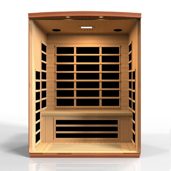 Golden Designs Dynamic “Lugano Elite” 3-Person Ultra Low EMF FAR Infrared Sauna (DYN-6336-02 Elite)