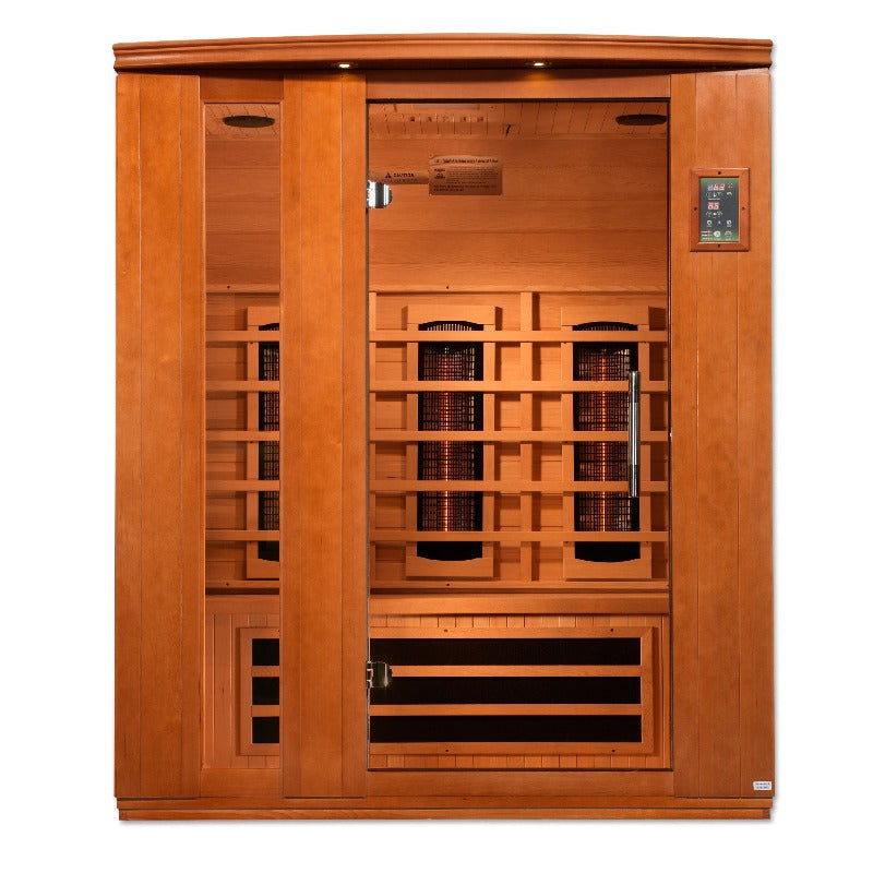Golden Designs Dynamic Lugano 3-Person Full Spectrum Infrared Sauna (DYN-6336-03 FS)