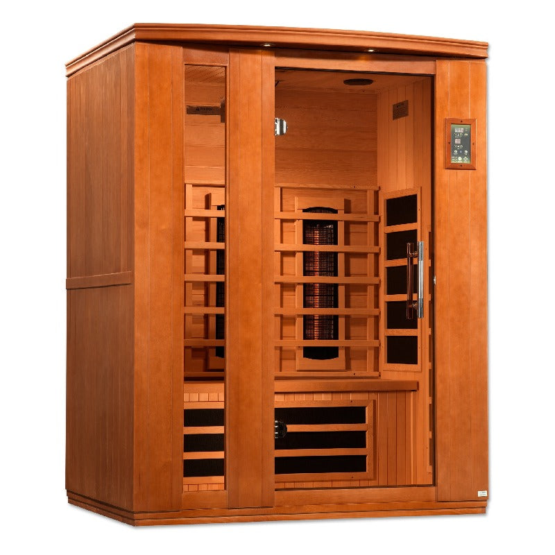 Golden Designs Dynamic Lugano 3-Person Full Spectrum Infrared Sauna (DYN-6336-03 FS)