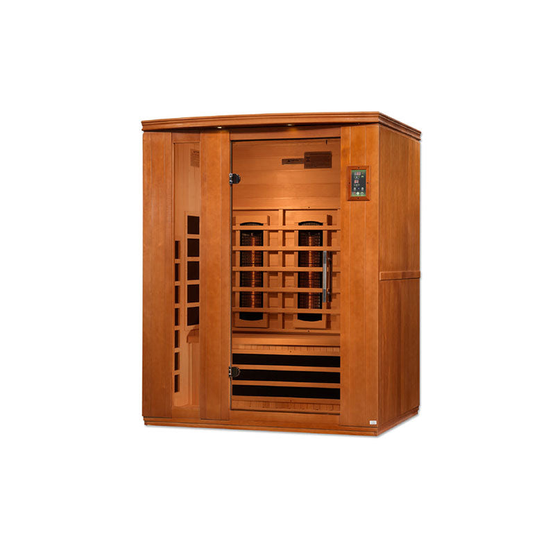 Golden Designs Dynamic Lugano 3-Person Full Spectrum Infrared Sauna (DYN-6336-03 FS)