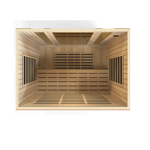 Golden Design Dynamic “Bergamo” 4-Person Low EMF FAR Infrared Sauna (DYN-6440-01)