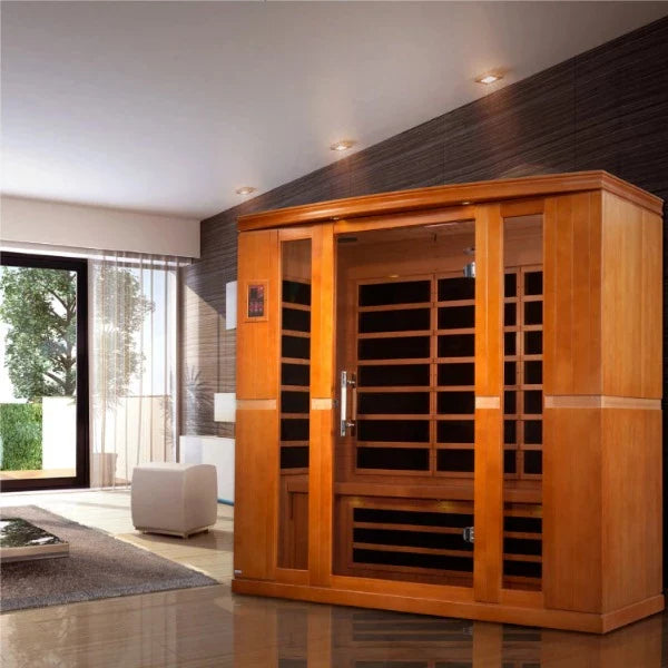 Golden Design Dynamic “Bergamo” 4-Person Low EMF FAR Infrared Sauna (DYN-6440-01)