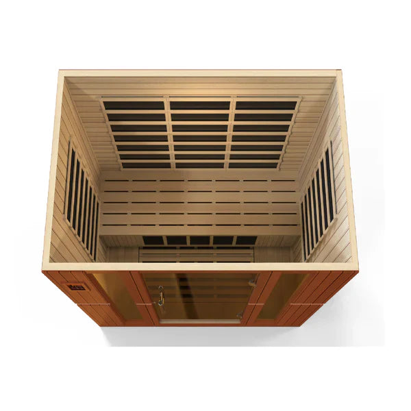 Golden Design Dynamic “Bergamo” 4-Person Low EMF FAR Infrared Sauna (DYN-6440-01)