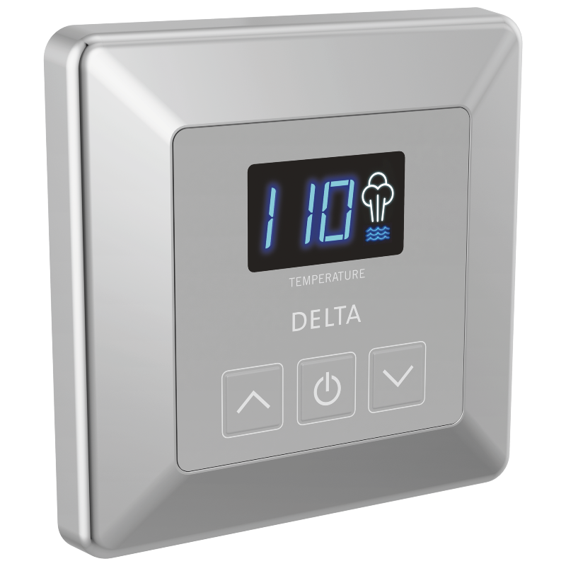 Delta Steam Shower Controls Lumicoat Chrome Delta SimpleSteam Square Control