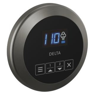 Delta Steam Shower Controls Lumicoat Black Stainless Delta SteamScape Classic Round Steam Control