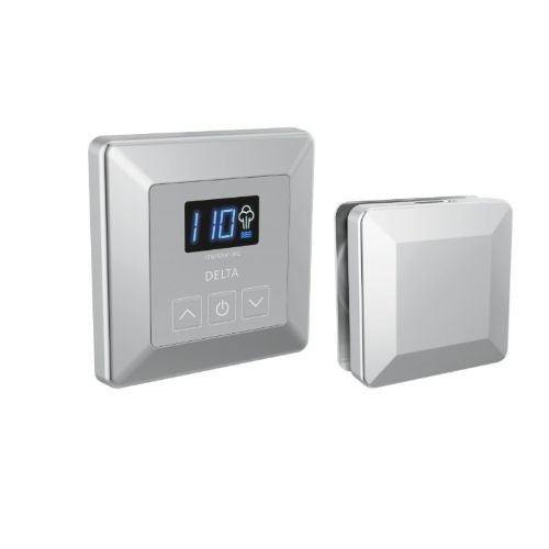 Delta Steam Shower Controls Lumicoat Chrome Delta SimpleSteam Square Control Package