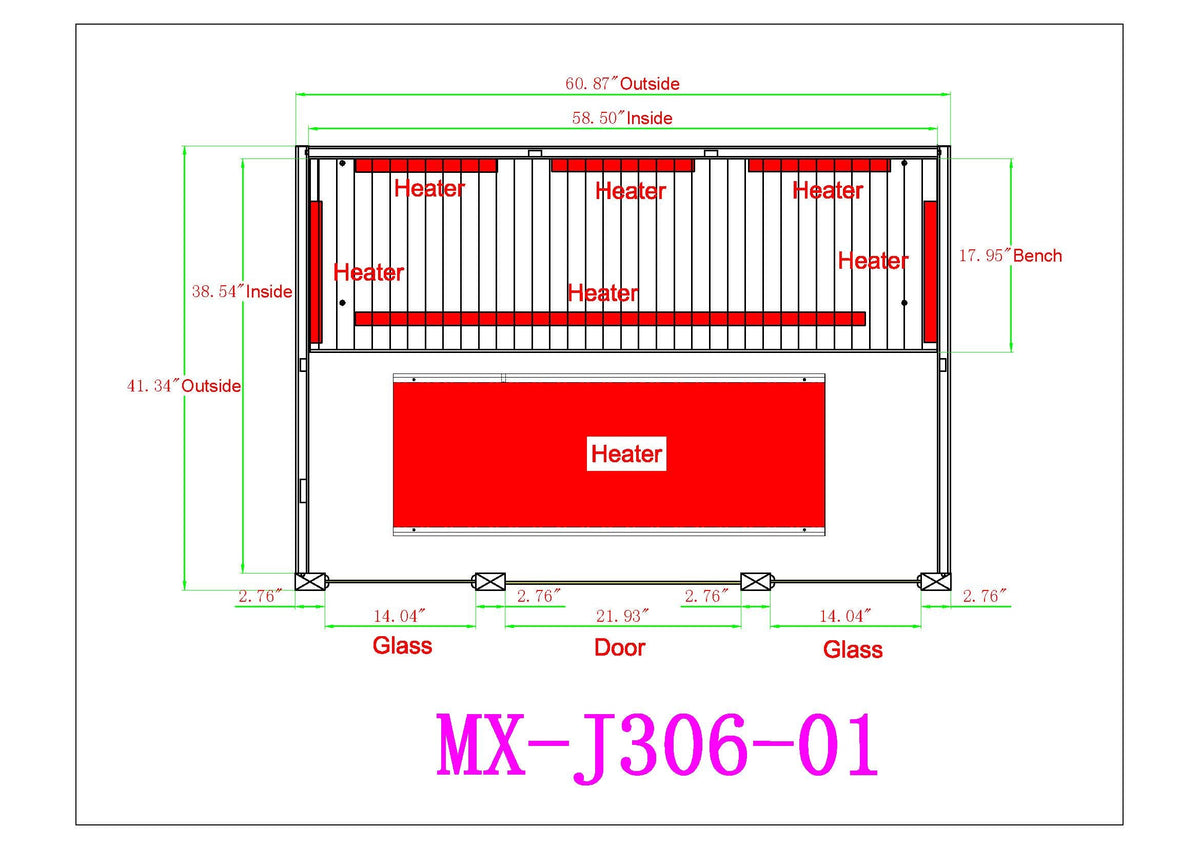 Golden Designs Maxxus Bellevue 3-Person FAR Infrared Sauna – Low EMF, Hemlock (MX-J306-01)
