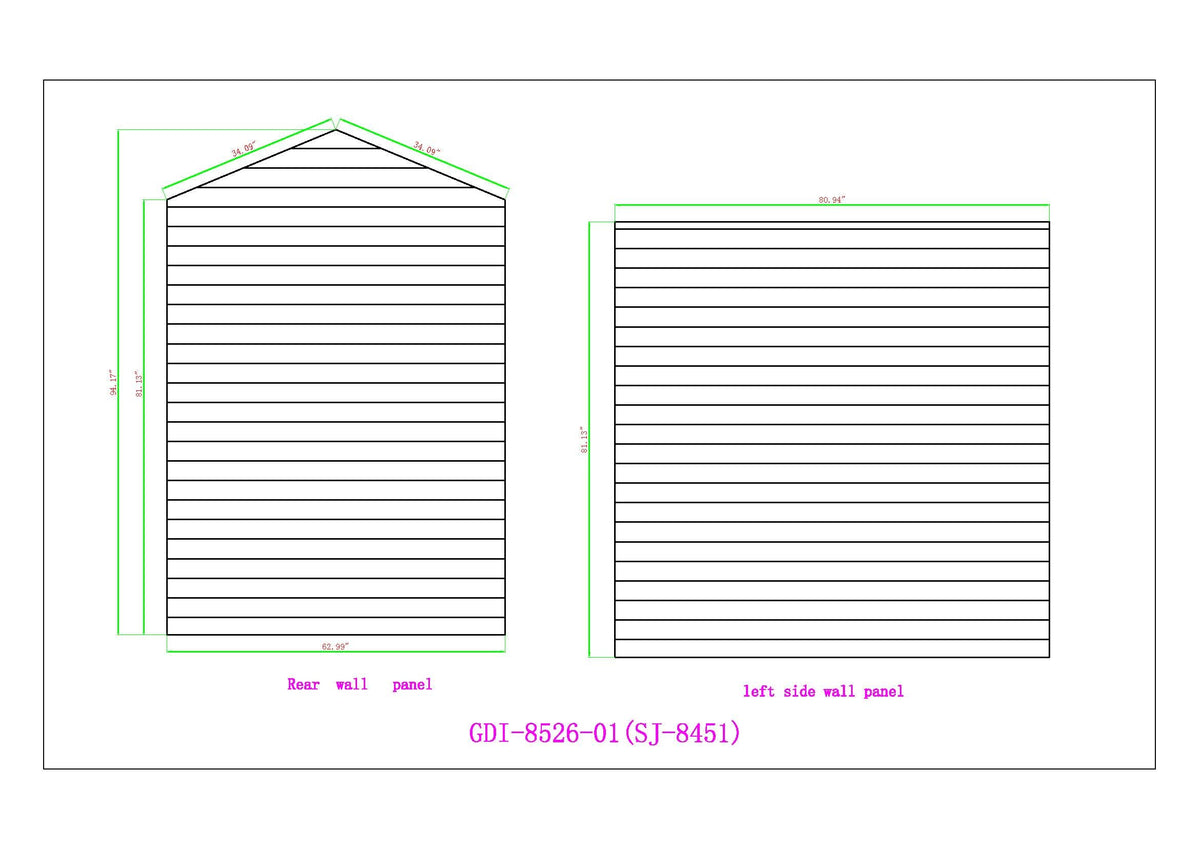 Golden Designs Kaskinen 6 Person Barn Hybrid Full Spectrum IR Outdoor Sauna (GDI-8526-01)