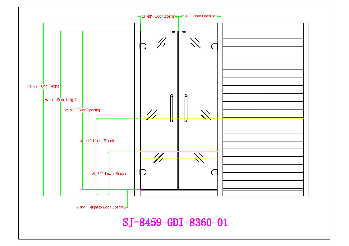 Golden Designs 2025 Toledo 6 Person Hybrid Sauna (Indoor) Full Spectrum and Harvia Traditional Stove (GDI-8360-01)