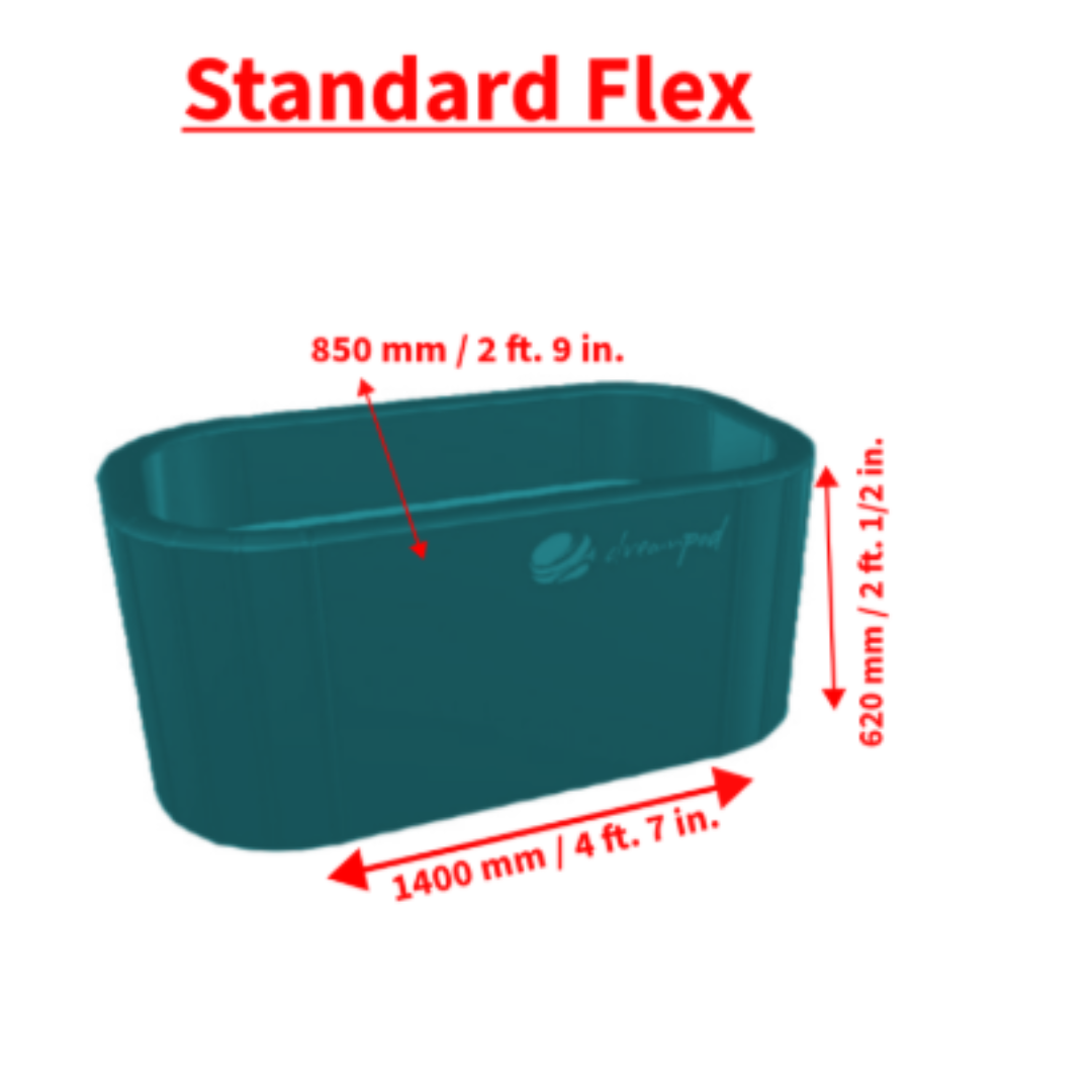 Dreampod Ice Bath Flex with Chiller – Portable Cold Plunge Tub for Recovery & Wellness