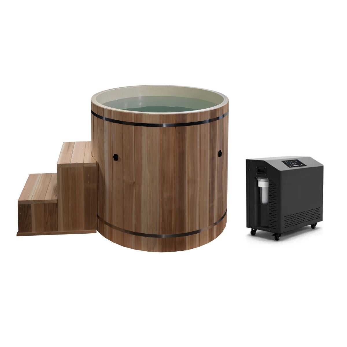 Dynamic Cold Therapy Barrel Plunge – Premium Cedar Cold Tub with PVC or Stainless Steel Interior