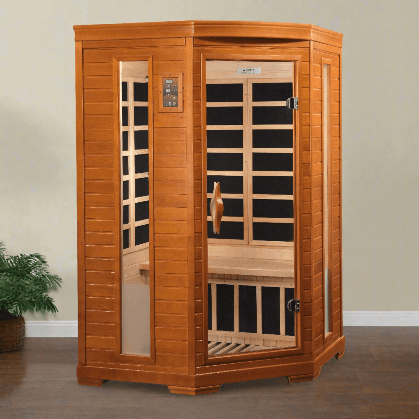 Golden Designs Dynamic Heming 2-Person Low EMF FAR Infrared Sauna – DYN-6225-02